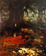 John Lavery  - Bilder Gemälde - Dawn after the Battle of Langside