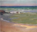 John Lavery  - Bilder Gemälde - Evening on the beach