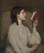 John Lavery  - Bilder Gemälde - Miss Auras, The Red Book