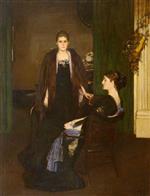John Lavery  - Bilder Gemälde - Miss Esther Joanna Marie McLaren and Mrs Katherine Oliver
