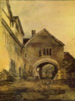 Joseph Mallord William Turner  - Bilder Gemälde - Torweg eines Herrenhauses