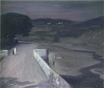 John Lavery  - Bilder Gemälde - Moonlight on the Bridge