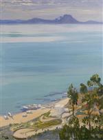 John Lavery  - Bilder Gemälde - Morning on the Bay, Tunis