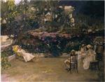 John Lavery  - Bilder Gemälde - My Garden in Morocco