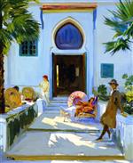 John Lavery  - Bilder Gemälde - My Studio Door, Tangier