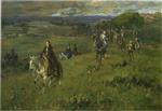 John Lavery  - Bilder Gemälde - Night after the battle of Langside