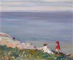 John Lavery  - Bilder Gemälde - On the Cliffs