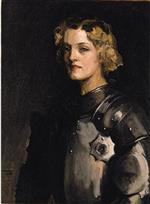 John Lavery  - Bilder Gemälde - Pauline Chase as Joan of Arc