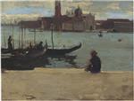 John Lavery  - Bilder Gemälde - San Giorgio Maggiore, Venice