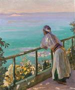 John Lavery  - Bilder Gemälde - Spanish Coast from Tangier, Trafalgar