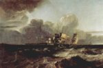 Joseph Mallord William Turner  - Bilder Gemälde - Zum Ankern aufkreuzende Schiffe