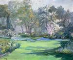 John Lavery  - Bilder Gemälde - Spring, the Garden, Villa Sylvia