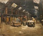 John Lavery  - Bilder Gemälde - The Bakeries, Dieppe