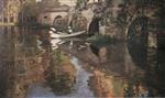 John Lavery  - Bilder Gemälde - The Bridge at Grez