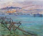 John Lavery  - Bilder Gemälde - The Entrance, Dover Harbour
