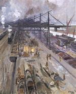 John Lavery  - Bilder Gemälde - The Gantries