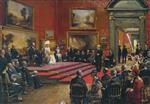 John Lavery  - Bilder Gemälde - The Opening of the Modern Foreign and Sargent Galleries at the Tate Gallery