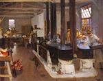 John Lavery  - Bilder Gemälde - The Ordnance Chief Officer's Cookhouse, Henriville, Boulogne