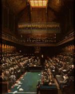 John Lavery  - Bilder Gemälde - The Right Honourable J. Ramsay Macdonald Addressing the House of Commons