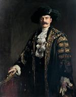 John Lavery  - Bilder Gemälde - The Right Honourable Sir Charles Cheers Wakefield, Mayor of London