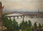 John Lavery  - Bilder Gemälde - The River Pageant, as Seen from the Home of Sir James Barries