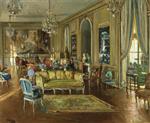 John Lavery  - Bilder Gemälde - The Salon, 901 Fifth Avenue