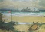John Lavery  - Bilder Gemälde - The wreck of the SS Delhi