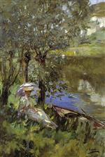 John Lavery  - Bilder Gemälde - Under the Willows