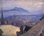 John Lavery  - Bilder Gemälde - View of Edinburgh from the Castle