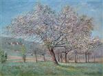 Gustave Loiseau - Bilder Gemälde - Almond Tree in Bloom