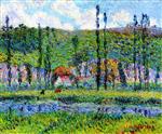 Gustave Loiseau - Bilder Gemälde - Banks of the Euro and the Haut Cremonville