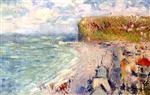 Gustave Loiseau - Bilder Gemälde - Beach at Fecamp