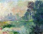 Gustave Loiseau  - Bilder Gemälde - Bord de L´Eure,Effet du matin