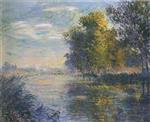Gustave Loiseau  - Bilder Gemälde - By the Eure River