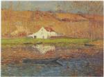 Gustave Loiseau  - Bilder Gemälde - By the Loing River