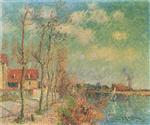 Gustave Loiseau  - Bilder Gemälde - By the Oise River (2)
