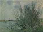Gustave Loiseau  - Bilder Gemälde - By the Oise River
