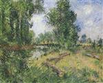 Gustave Loiseau  - Bilder Gemälde - By the Orne River near Caen