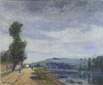 Gustave Loiseau  - Bilder Gemälde - By the Seine - Stormy weather