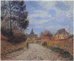 Gustave Loiseau  - Bilder Gemälde - Church at Notre Dame by the Eure