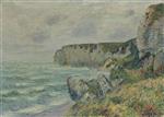 Gustave Loiseau  - Bilder Gemälde - Cliffs at Saint Jouin