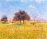 Gustave Loiseau  - Bilder Gemälde - Entrance to the Village of Saint-Cyr du Vaudreuil