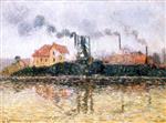 Gustave Loiseau  - Bilder Gemälde - Factory on the Oise