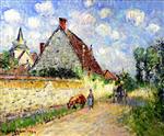 Gustave Loiseau  - Bilder Gemälde - Farm House at Notre-Dame