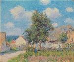 Gustave Loiseau  - Bilder Gemälde - Farmhouse in Vaudreil