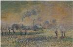 Gustave Loiseau  - Bilder Gemälde - Hoarfrost near Pontoise