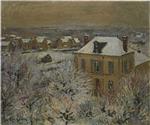 Gustave Loiseau  - Bilder Gemälde - House in Winter