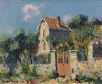 Gustave Loiseau  - Bilder Gemälde - House with a Red Gate
