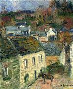 Gustave Loiseau  - Bilder Gemälde - Houses at Pont-Aven (Finistere)