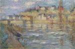 Gustave Loiseau  - Bilder Gemälde - Ice on the Oise river